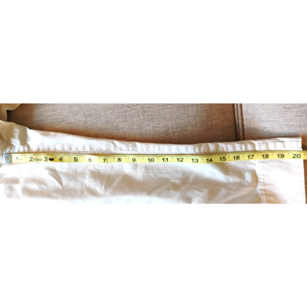 Axcess Cropped Utility Pants Ivory Poplin Grommet Pockets MInimalist - Picture 7 of 12